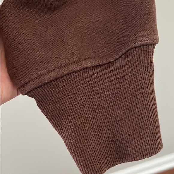 Lululemon Scuba Oversized Full Zip Hoodie Java Brown Gold Zipper XS/S - Picture 8 of 8